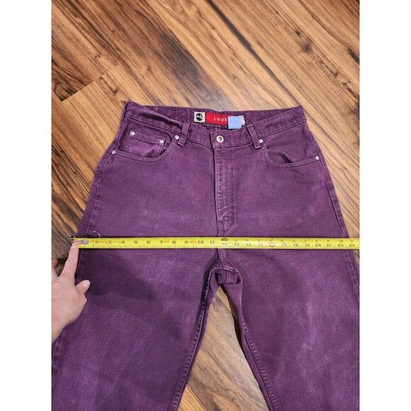 VTG Y2k Levi's Silvertab Loose Fit Jeans High Rise Misses Juniors Sz 13 Purple - Picture 8 of 9